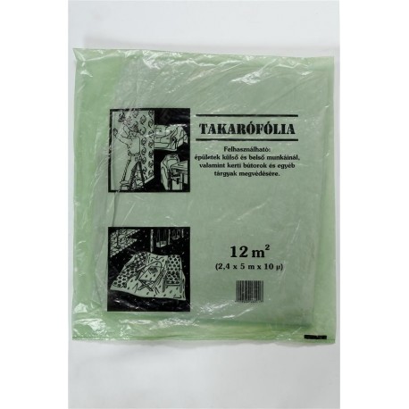 TAKARÓFÓLIA 2,4M *5M* 0,01 ZÖLD
